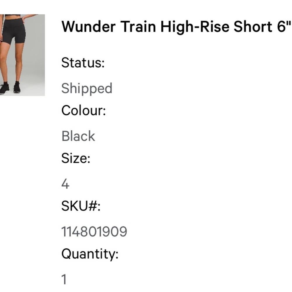 LULULEMON WUNDER TRAIN 6” SHORT